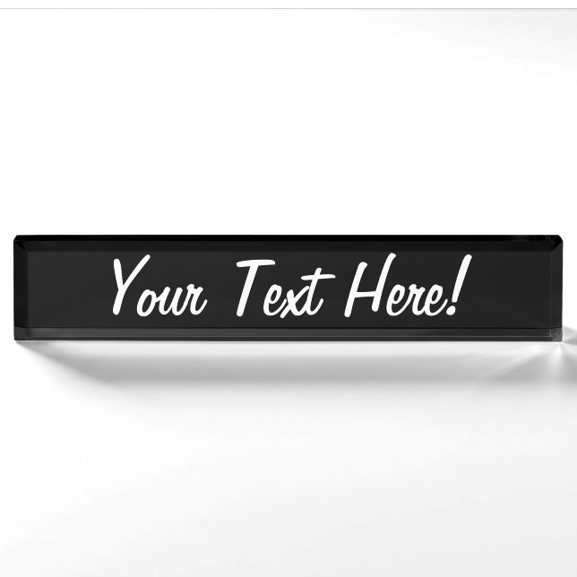 Something in Black to Customize if you want Nameplate (Front)