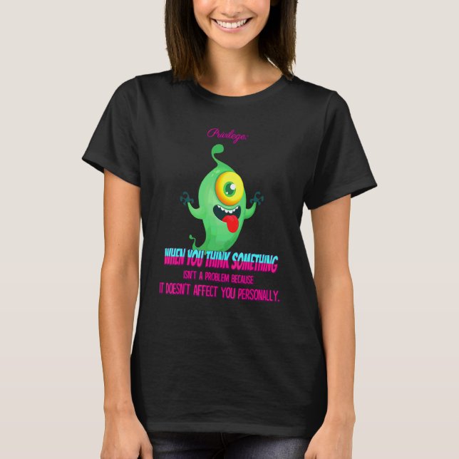 Something Isn't A Problem Funny Humour Graphic T-Shirt (Front)