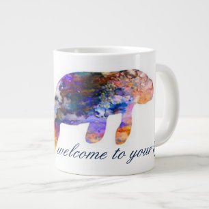 Something New Mug_Watercolor Manatee Large Coffee Mug