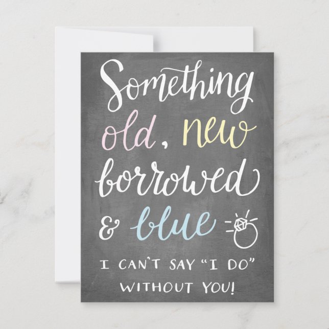 Something Old | Bridesmaid Invitation (Front)