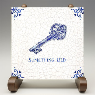 Something Old   Delft Blue Dutch Style  Tile