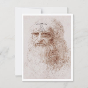 Something on my mind, Leonardo da Vinci's portrait Postcard