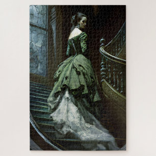 Something on the Stairs Spooky Jigsaw Puzzle