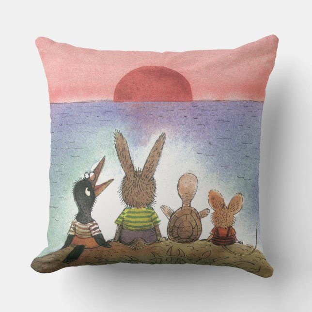 Something Red Throw Pillow (Front)