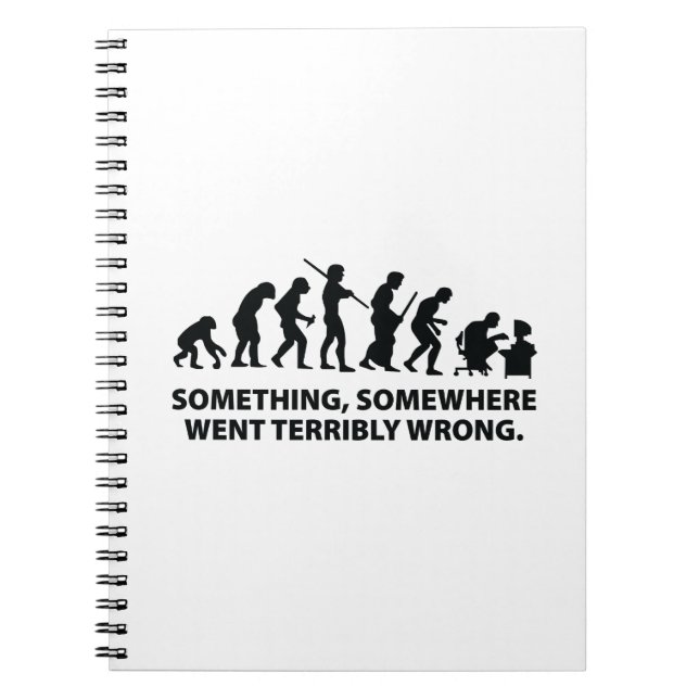 Something, Somewhere Went Terribly Wrong Notebook (Front)