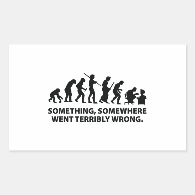 Something, Somewhere Went Terribly Wrong Sticker (Front)