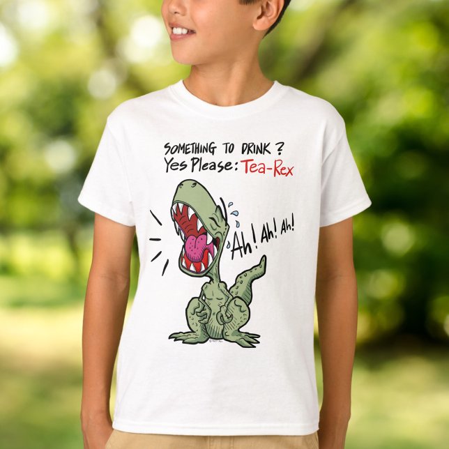 Something to Drink? Yes Please: Tea-Rex Dinosaur T-Shirt (Something to Drink? Yes Please: Tea-Rex Dinosaur T-Shirt)
