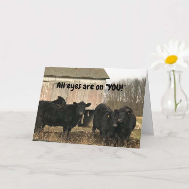 **SOMETHING TO MOO ABOUT** FRIEND'S BIRTHDAY CARD (Small Plant)