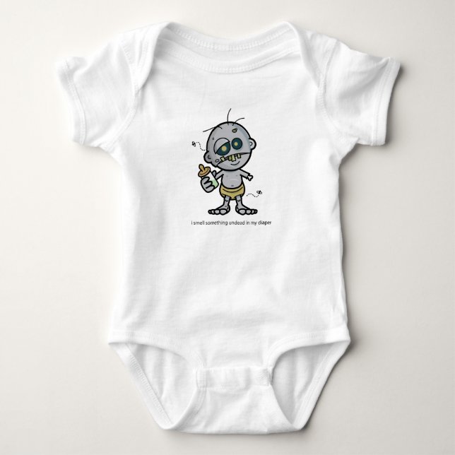 Something Undead in my Diaper Infant Creeper (Front)