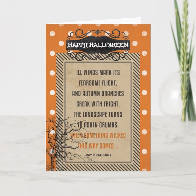 Something Wicked Halloween Card (Front)