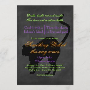Something Wicked Halloween Invitation