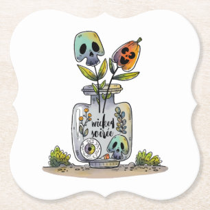 Something Wicked Halloween Party Paper Coaster