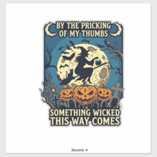 Something Wicked Way Comes Witch Halloween Pumpkin