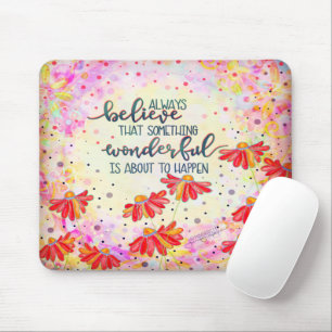 Something Wonderful Quote Pretty Inspirivity Mouse Pad