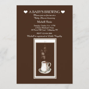 Something's Brewing Tea(or Coffee)Party Invitation