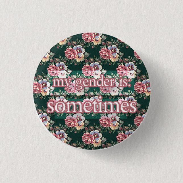 sometimes 1 inch round button (Front)