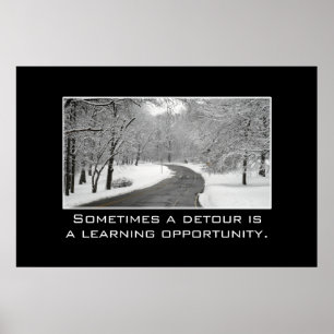 Sometimes a detour is a learning opportunity [XL] Poster