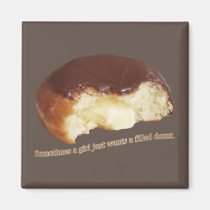 Sometimes a girl just wants a filled doughnut magnet