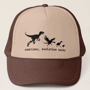 Sometimes, evolution sucks trucker hat