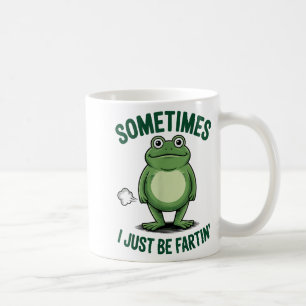 Sometimes I Just Be Farting Frog Christmas Funny F Coffee Mug