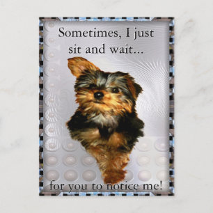 Sometimes I just wait Customizable Postcard
