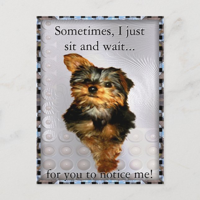 Sometimes I just wait Customizable Postcard (Front)