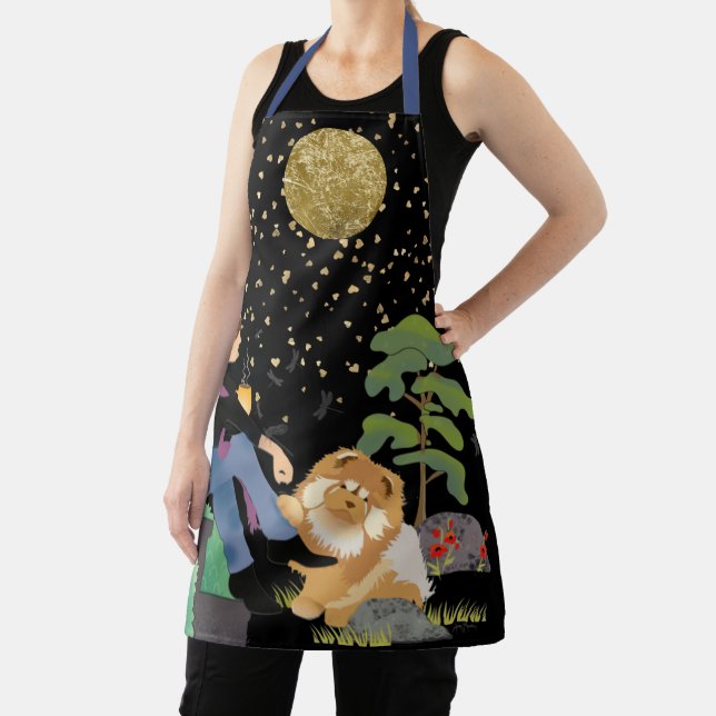 SOMETIMES I SITS AND THINKS  Chow grooming apron (Insitu)