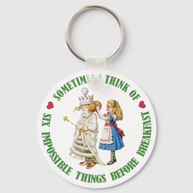 SOMETIMES I THINK OF SIX IMPOSSIBLE THINGS KEYCHAIN (Front)