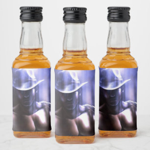 Sometimes It's Heaven - Cowboy Liquor Bottle Label