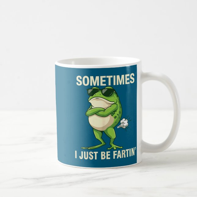 Sometimes Just Farting Frog I Custom Coffee Mug (Right)