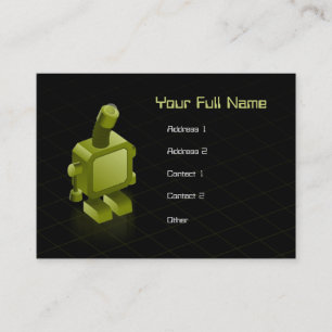 Sometimes Robots Get Sad Profile Card Template