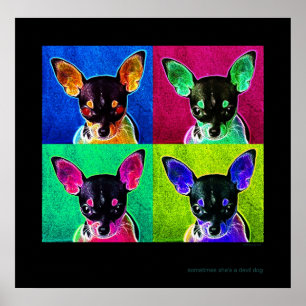 sometimes she's a devil dog poster