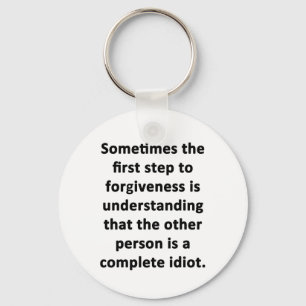 Sometimes the First Step Keychain