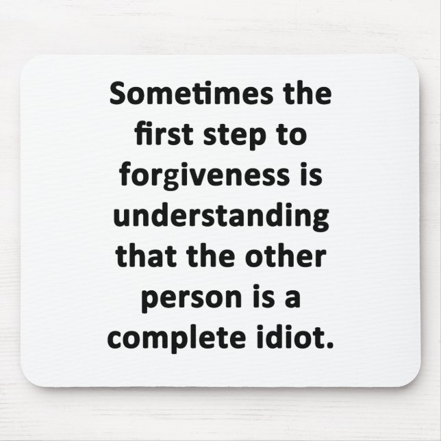 Sometimes the First Step Mouse Pad (Front)