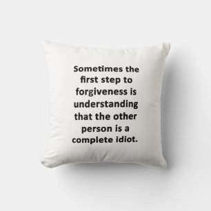 Sometimes the First Step Throw Pillow