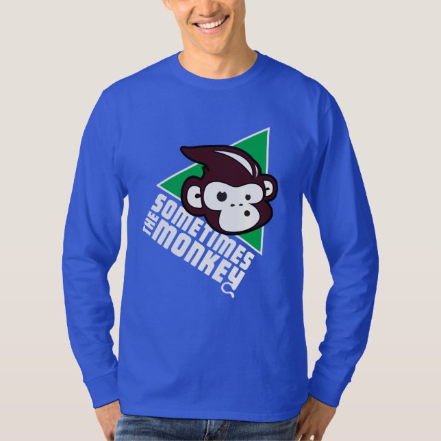 Sometimes the Monkey Men's Long Sleeve T-Shirt (Front)