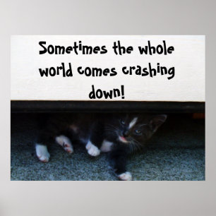 SOMETIMES THE WORLD CRASHES ON YOU poster