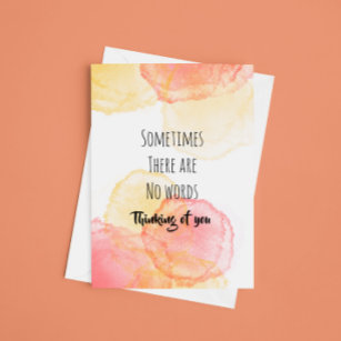 Sometimes There Are No Words Sympathy Card