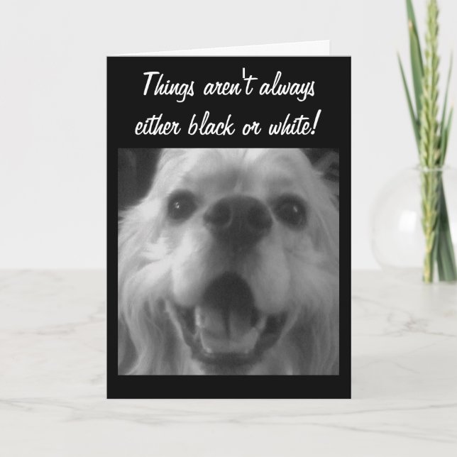 SOMETIMES THINGS ARE BLUE! GET WELL CARD (Front)