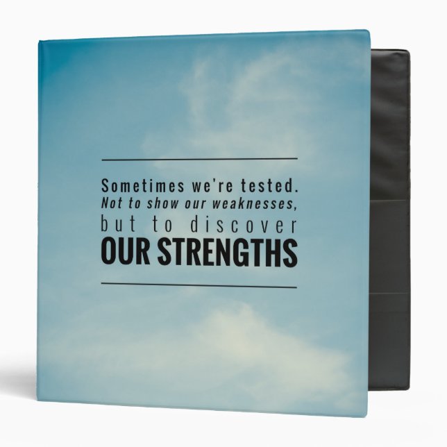 Sometimes We Are Tested Binder (Front/Inside)