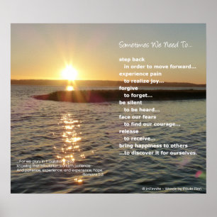 Sometimes We Need To...Religious Poster