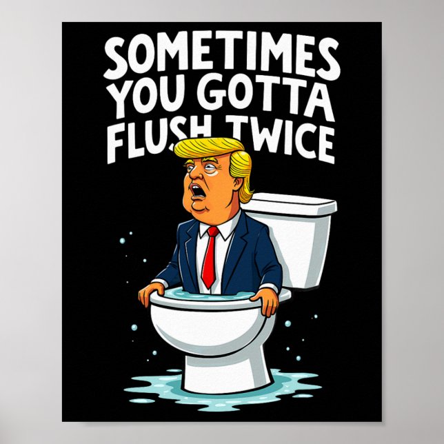 Sometimes You Gotta Flush Twice 1  Poster (Front)