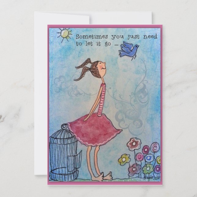 Sometimes you just need to let it go holiday card (Front)