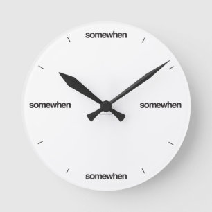 Somewhen Clock – Sleek Black Text