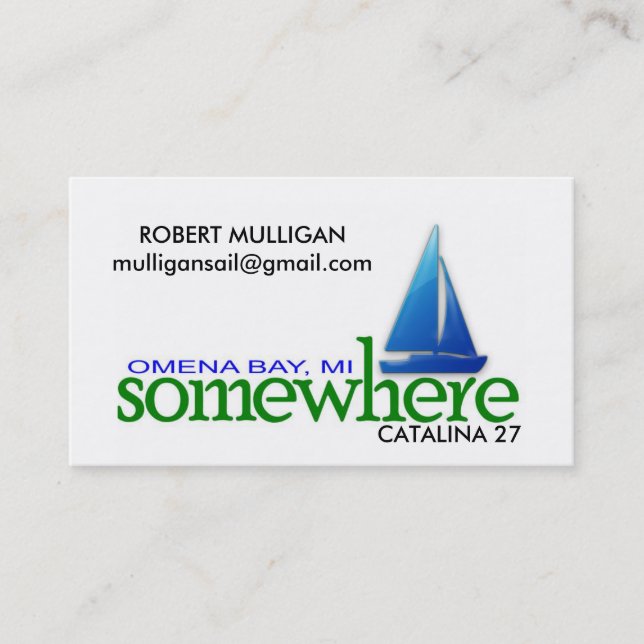 SOMEWHERE Card - ROBERT MULLIGAN (Front)