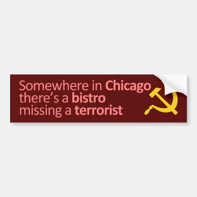 Somewhere in Chicago... Bumper Sticker (Front)