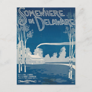 Somewhere In Delaware Postcard