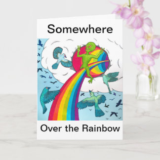 Somewhere Over the Rainbow Card