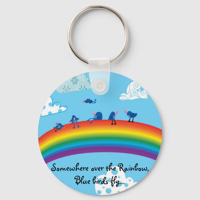 Somewhere over the rainbow keychain (Front)