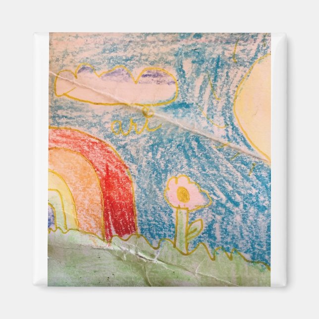 Somewhere Over the Rainbow Magnet (Front)